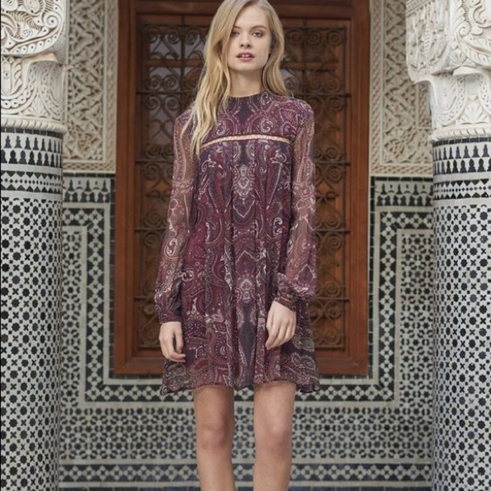 Jetset Diaries Labyrinth Paisley Mini Dress